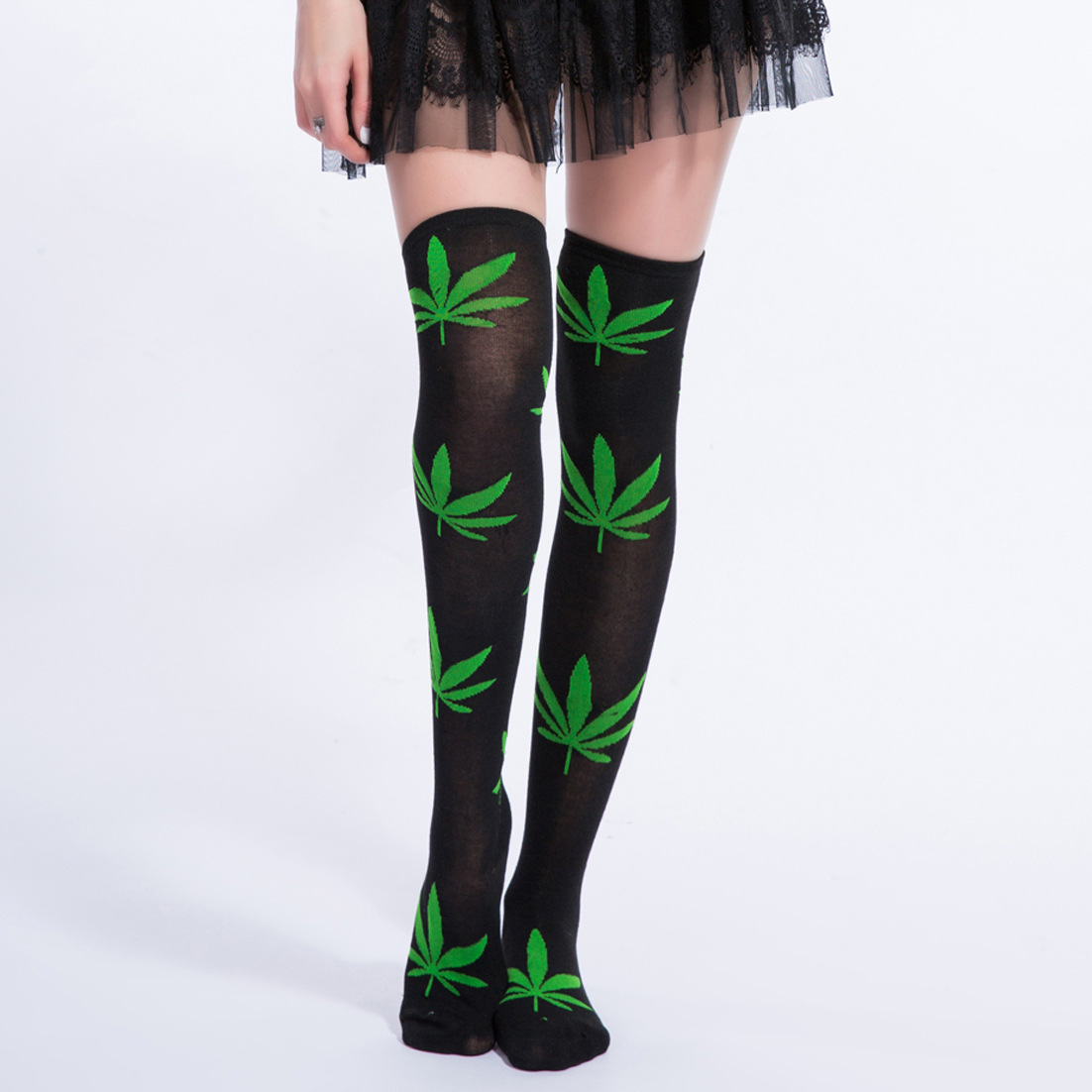 Barreled Knee Socks Sock Huf Black Miss Gao Tong